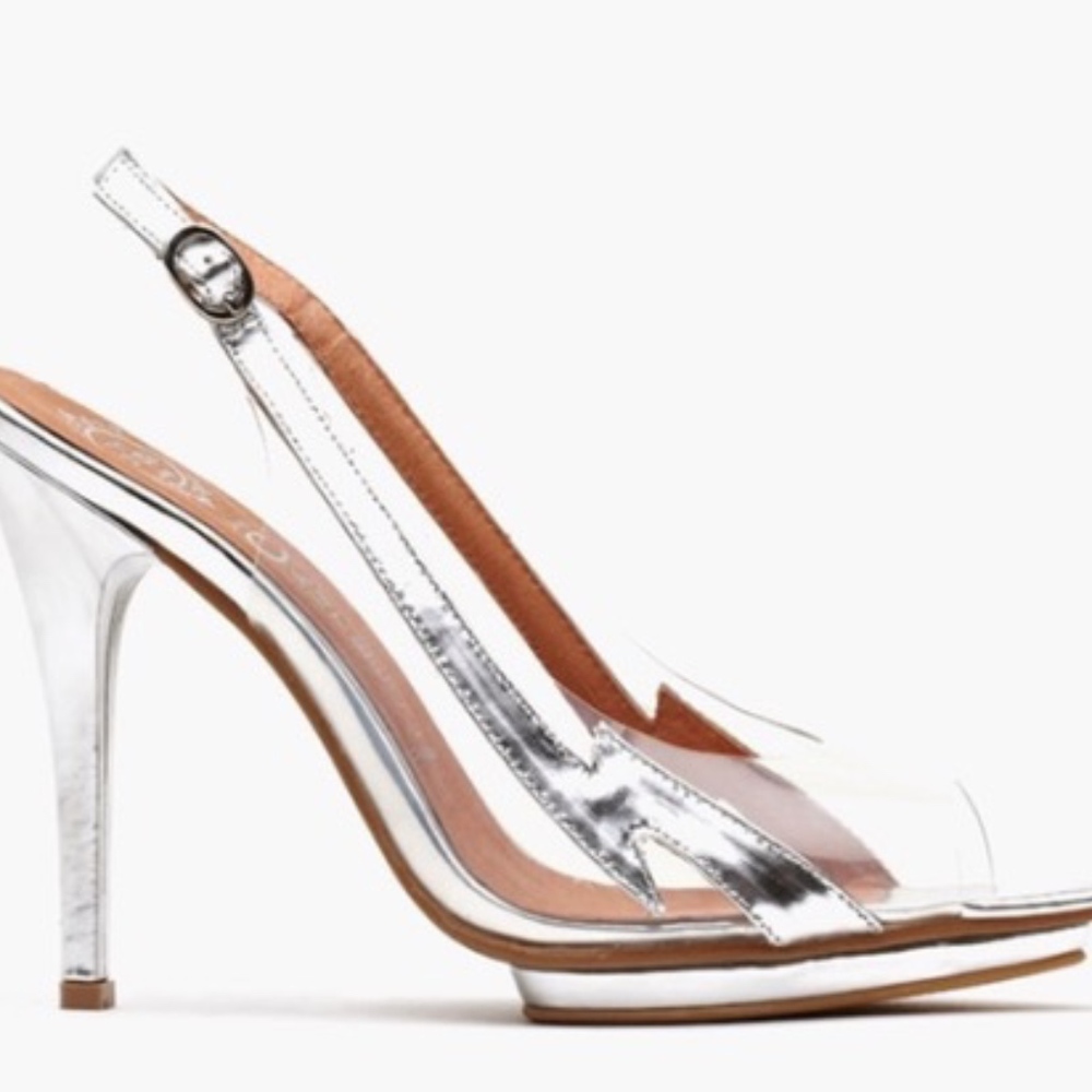 Jeffery Campbell clear platform heels